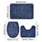 Modern Stone Pattern Bath Mat Set UltraAbsorbent NonSlip  Comfortable for Simple Bathroom Decor