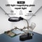 Stainless Steel Magnifier with LED Light 360 Adjustable Auxiliary Tool for Iron Circuit Board Weld