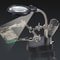 Stainless Steel Magnifier with LED Light 360 Adjustable Auxiliary Tool for Iron Circuit Board Weld