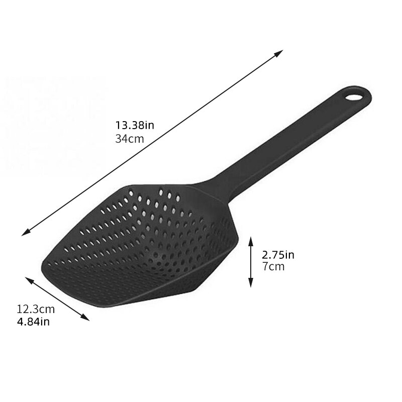 Kitchen Strainer Spoon Professional Oil Draining Tool For Deep Frying Heavy Duty Food Filter With E 6