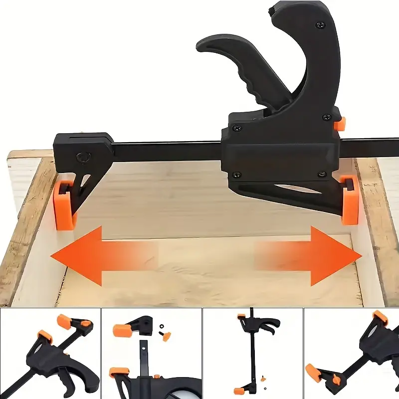 F Hard Quick Release Woodworking Clamp Ratchet Speed Squeeze Clip Kit for Carpenter  DIY Projects