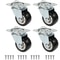 HeavyDuty 360 Swivel Casters Universal Mute Wheels for Furniture Trolleys Cabinets WearResis