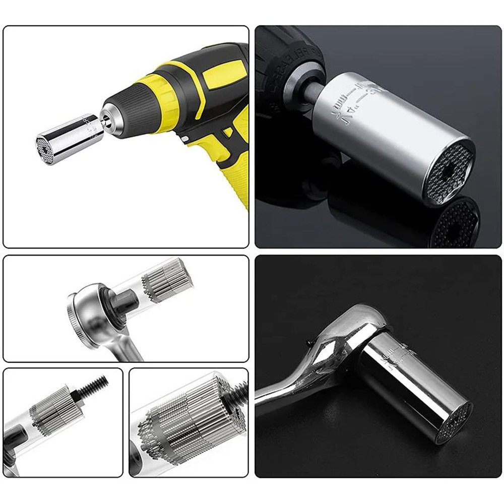 Magic Multi Hand Tools Universal Torque Wrench Power Drill Adapter Ratchet Bushing Spanner Key  Soc 4