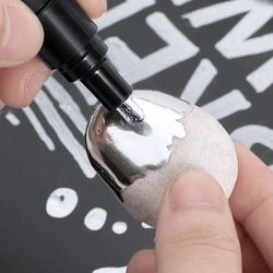 chrome reflective marker pens, mirror paint for car styling, diy art & crafts, gold & silver signature markers