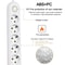 2500W Power Strip with AC Outlet USB Ports Multiprise Extension Cord Fast Charging Surge Prote