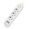 2500W Power Strip with AC Outlet USB Ports Multiprise Extension Cord Fast Charging Surge Prote
