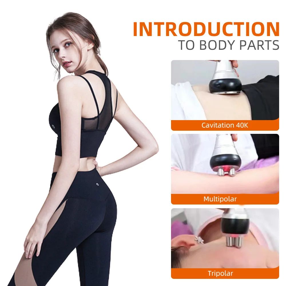 3in1 Beauty Body Slimming Massager Cavitation Machine For Face Body Tightening Lifting And Spa Ski 2