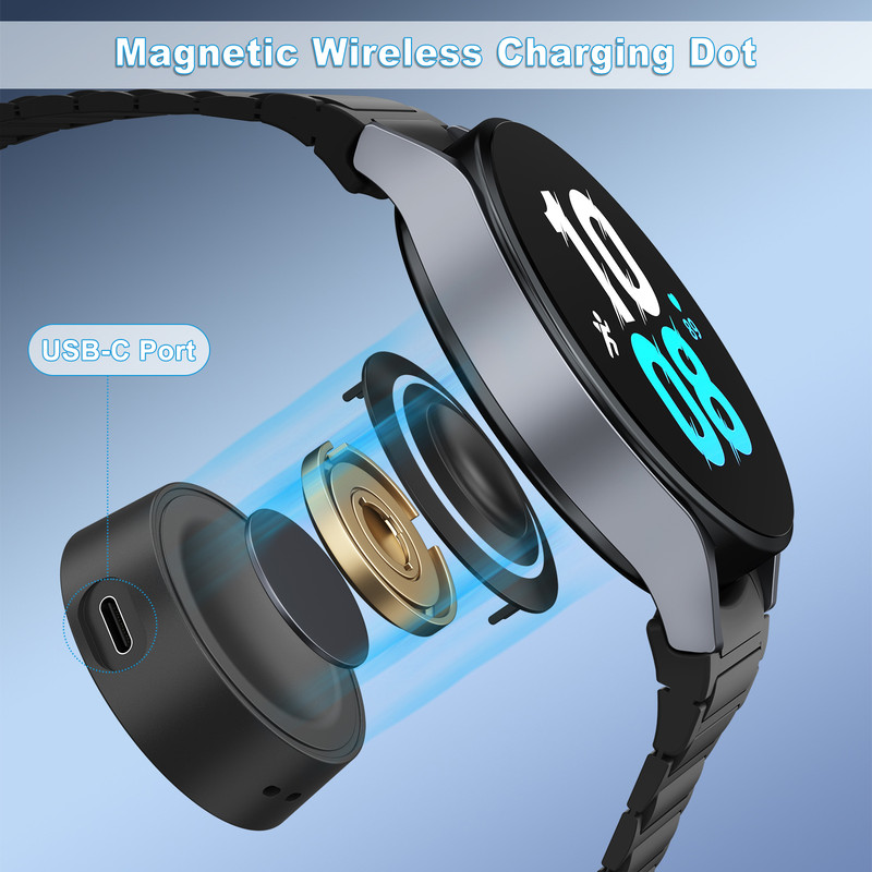 Wireless Magnetic Charging Dock For Samsung Galaxy Watch 7654 Classic Fast Charging Watch Dock 2