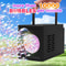Outdoor Bubble Blowing Machine Portable Double Hole Bubble Maker for Kids Stage Shows Kindergart