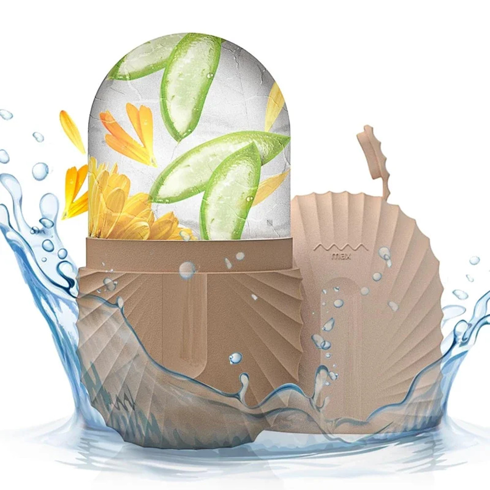 Ice Face Roller Beauty Massage Mold Silicone Ice Cube For Puffiness Pores Glowing Skin 6