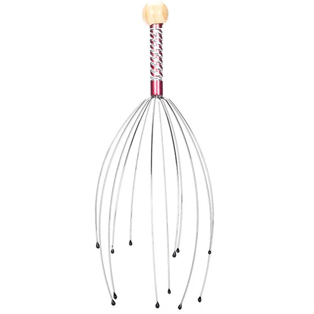 Octopus Head Massager Stainless Steel Scalp Scratcher For Stress Itch Relief 5