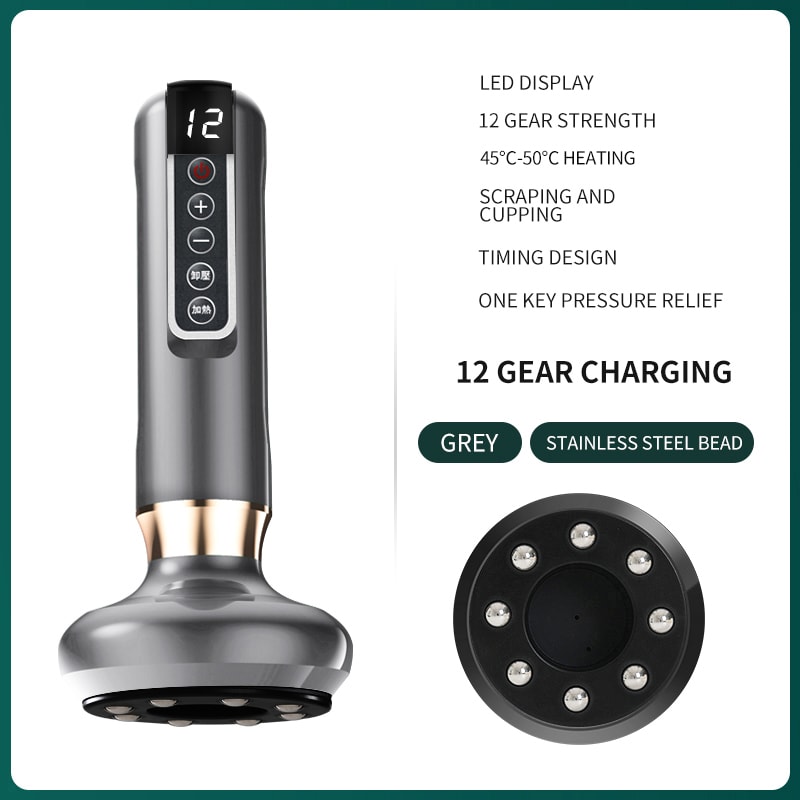 Smart Vacuum Massager for Gua Sha & Cupping, Wireless Anti-Cellulite, Infrared Heat Slimming, and Detox Therapy