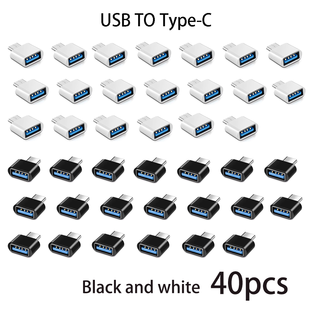 Mini USB-C to USB 3.0 Adapter Male OTG Female Data Connector for MacBook Pro, iPad, and Air Type C Devices