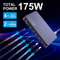 175W GaN USB C Desktop Charger 6Port PD 100W PPS 45W Fast Charging with LED Display