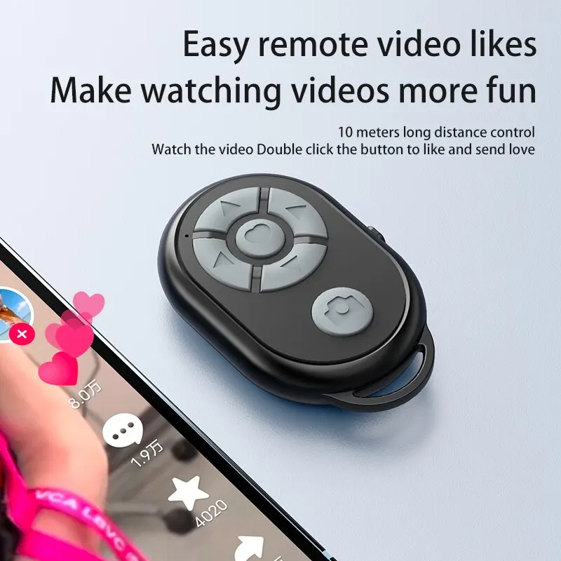 Universal Bluetooth Remote Control Selfie Stick Camera Controller for iPhone Android