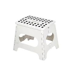folding step stool portable, lightweight plastic step up for adults & kids – ideal for kitchen, bathroom, bedroom