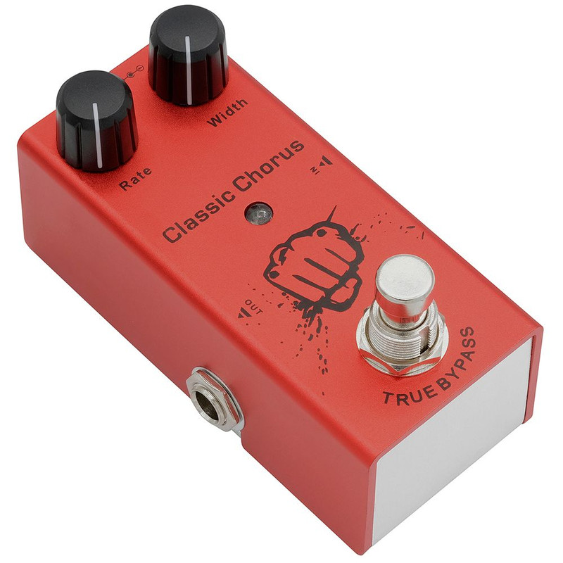 MultiEffect Electric Guitar Pedal Classic Overdrive Crunch Distortion Vintage Chorus Delay 8