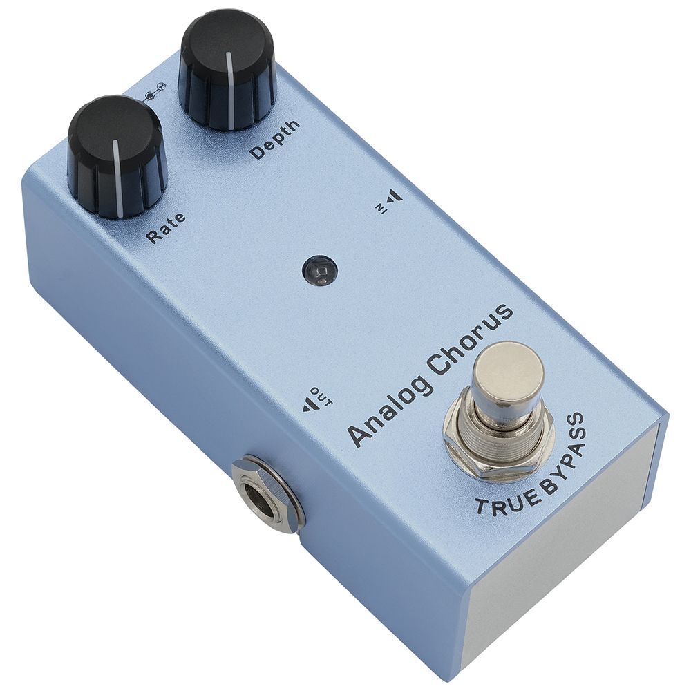 MultiEffect Electric Guitar Pedal Classic Overdrive Crunch Distortion Vintage Chorus Delay 11