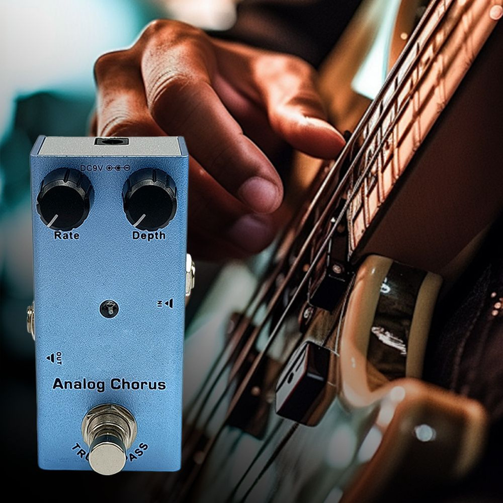 MultiEffect Electric Guitar Pedal Classic Overdrive Crunch Distortion Vintage Chorus Delay 2