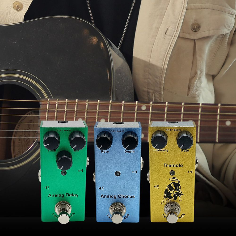 MultiEffect Electric Guitar Pedal Classic Overdrive Crunch Distortion Vintage Chorus Delay 3