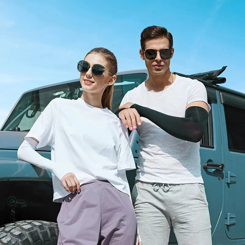 Breathable Ice Cloth Arm Sleeves by XTIGER Unisex Sun Protection for Cycling Running  Volleyball