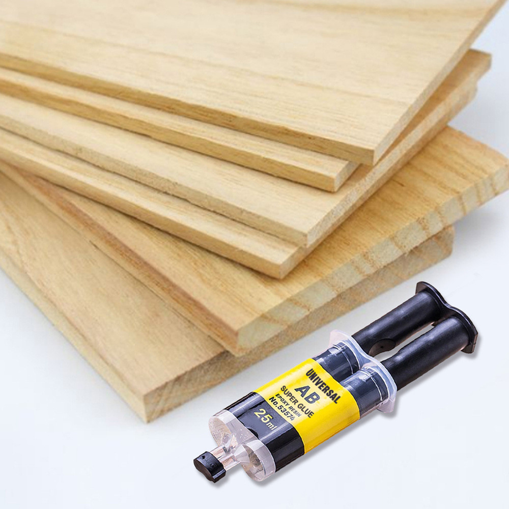 Instant Repair Super Liquid Glue Strong Epoxy Resin AB Adhesive for Wood Plastic  Metal Bonding