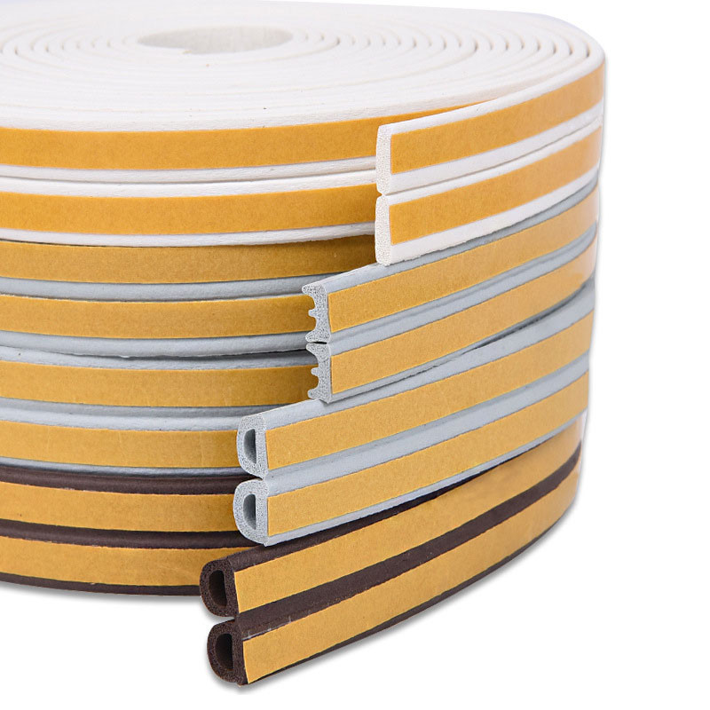 Title DIPE SelfAdhesive Door  Window Sealing Strip AntiCollision Rubber Foam Sound Insulation fo