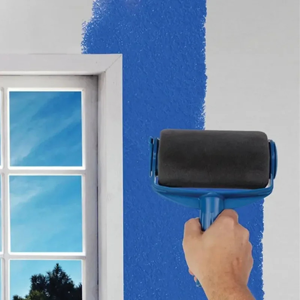Wall Paint Roller with SelfPriming Drum Brush Latex Painting Tool for Smooth Coats