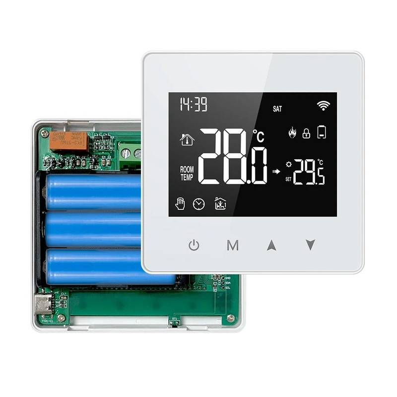 AVATTO Tuya WiFi Smart Thermostat BatteryPowered Temperature Controller For WaterGas Boilers 0