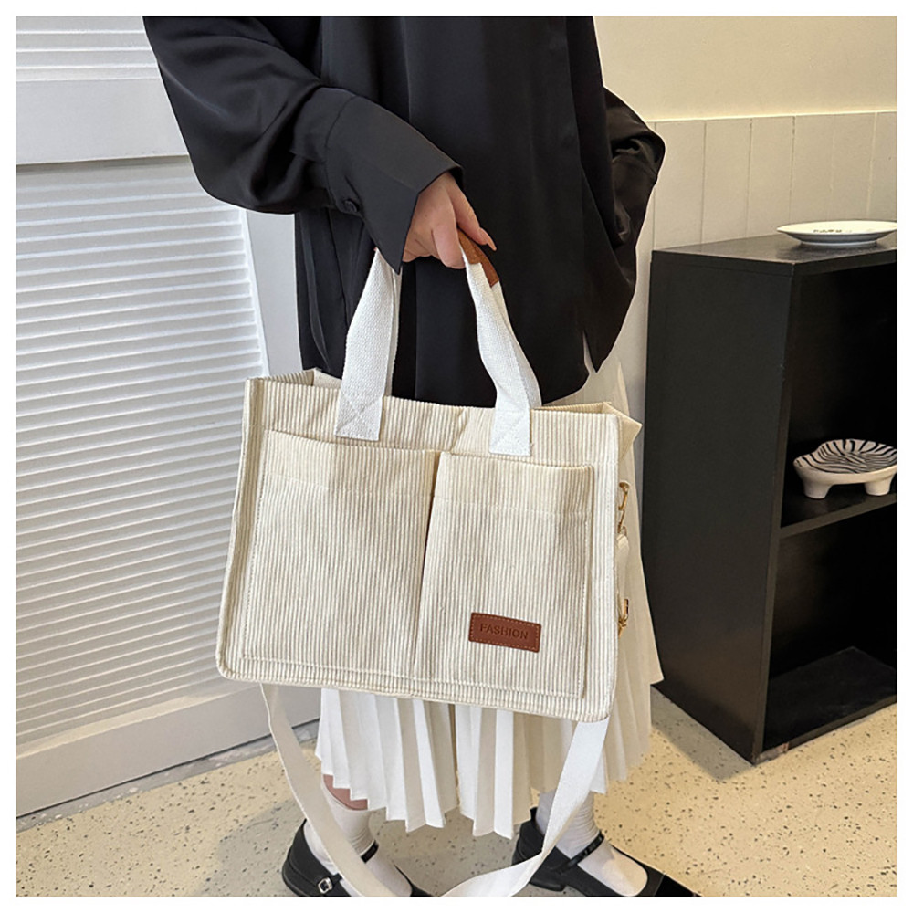 Stylish Canvas Crossbody Shoulder Bag for Women Large Capacity Commuter Handbag