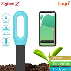 tuya smart zigbee soil tester – wireless thermometer & hygrometer for garden automation & plant irrigation