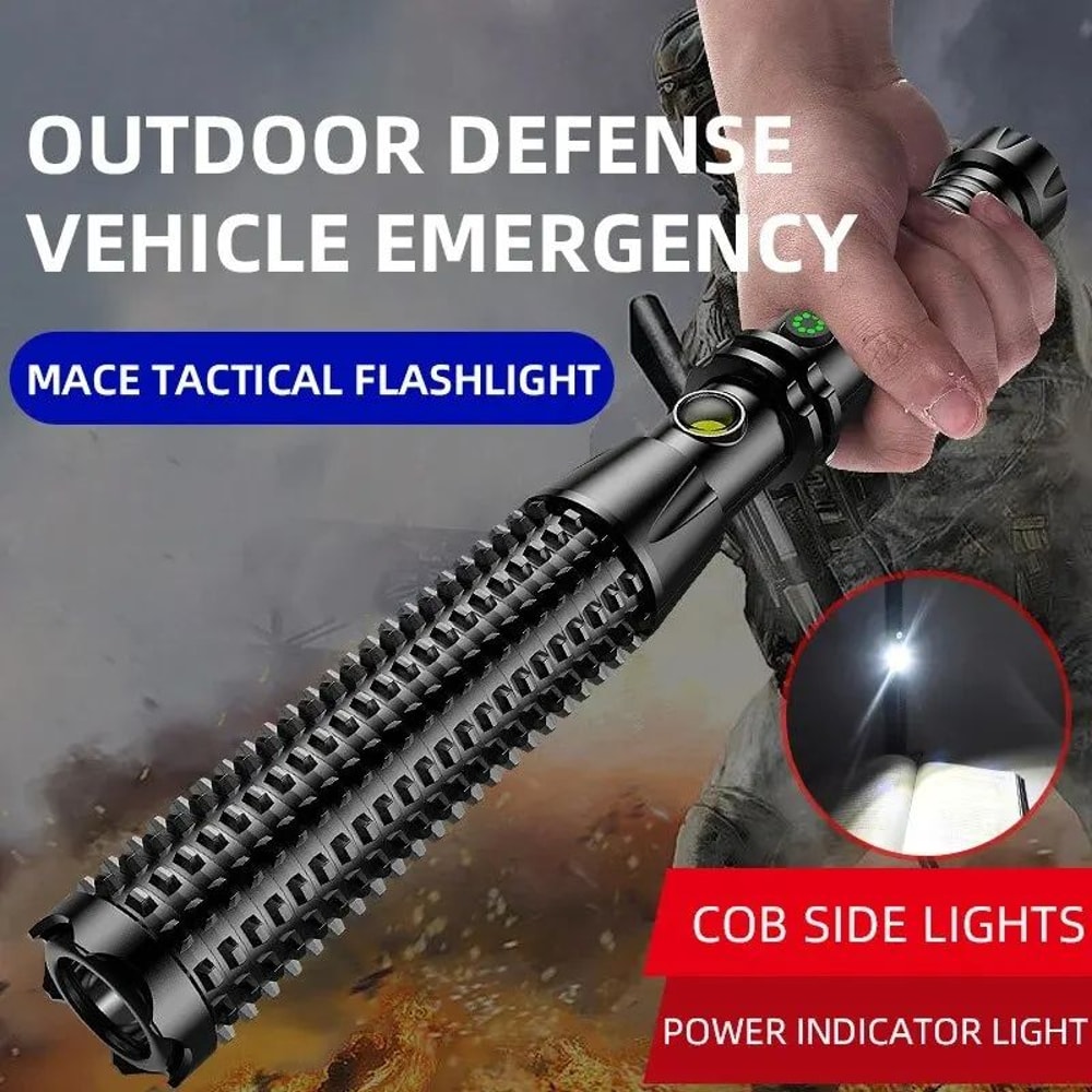 Wolf Tooth Lamp Rod Super Bright LED Outdoor Retractable Strong Light MultiFunctional Vehicle Patro 0
