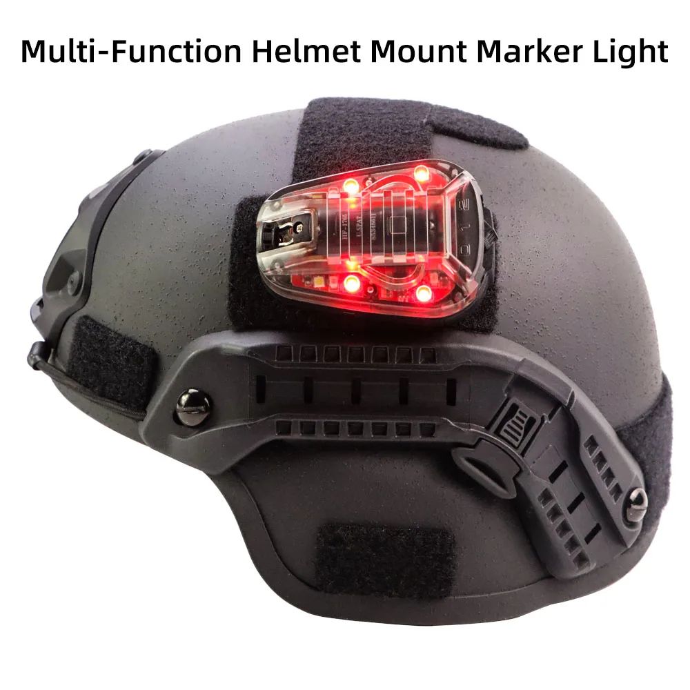 Tactical Helmet Light Survival Signal Lamp IR LED Strobe Identification Light For Airsoft Outdoo 2
