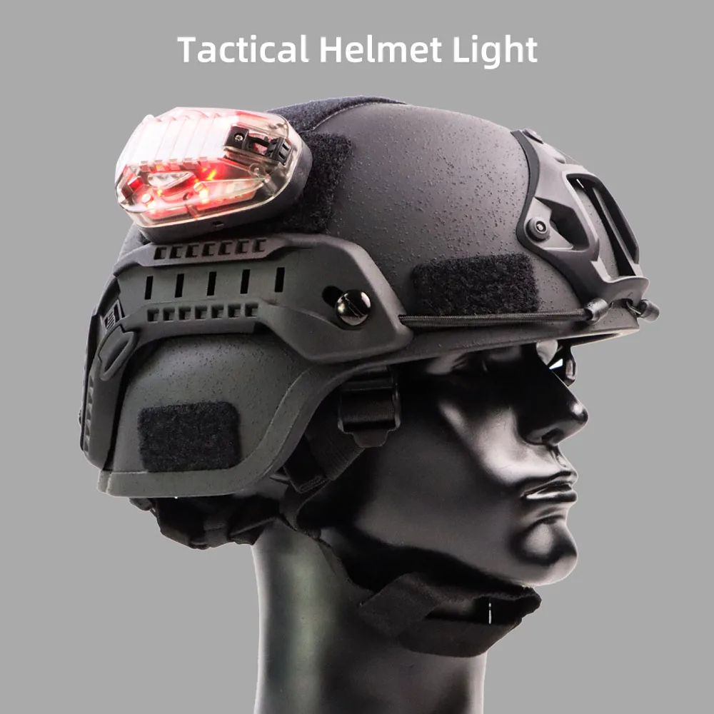 Tactical Helmet Light Survival Signal Lamp IR LED Strobe Identification Light For Airsoft Outdoo 5