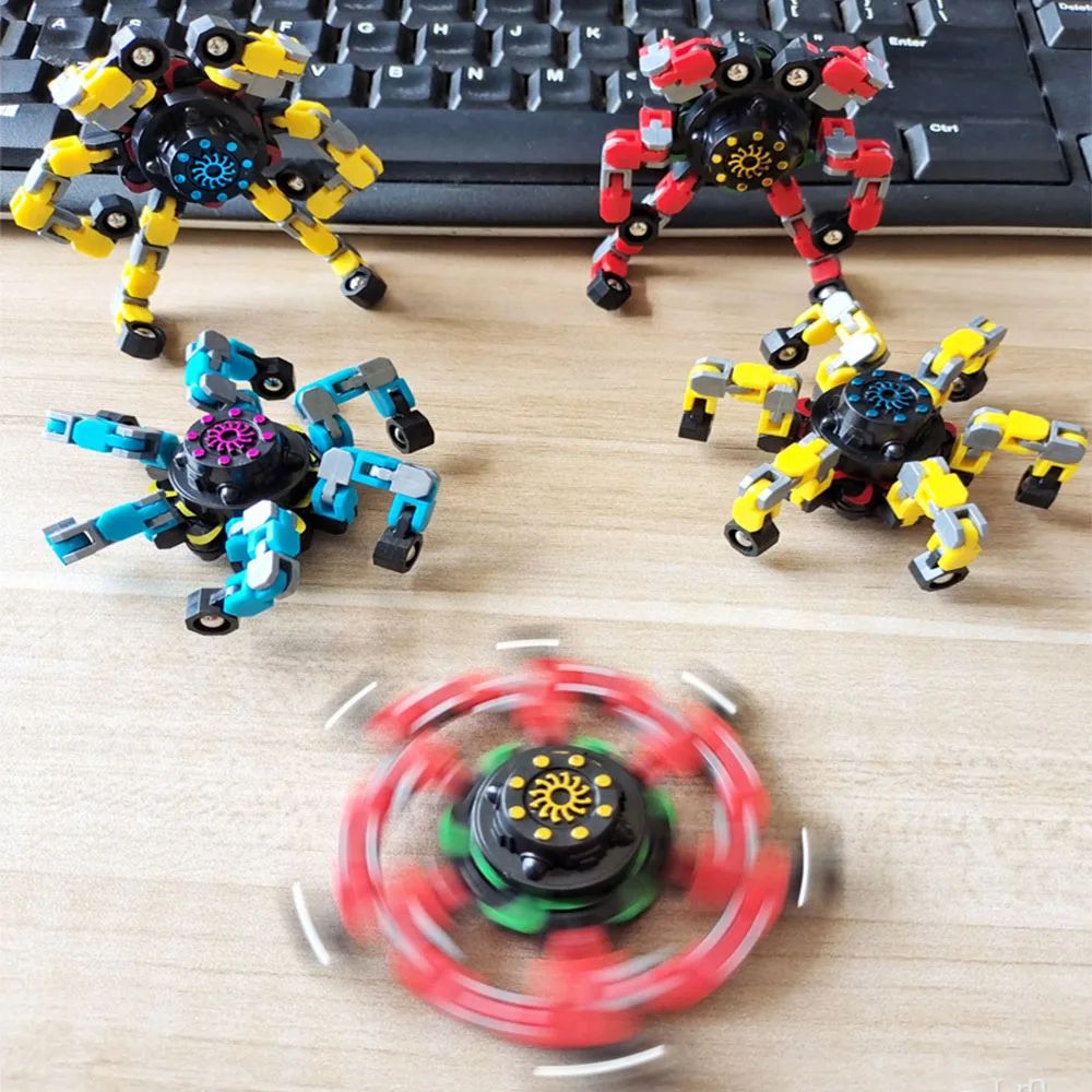 Transformable Deformed Spinner Chain Toys Antistress Hand Spinner For Kids Adults Sensory Gyro Gift 0