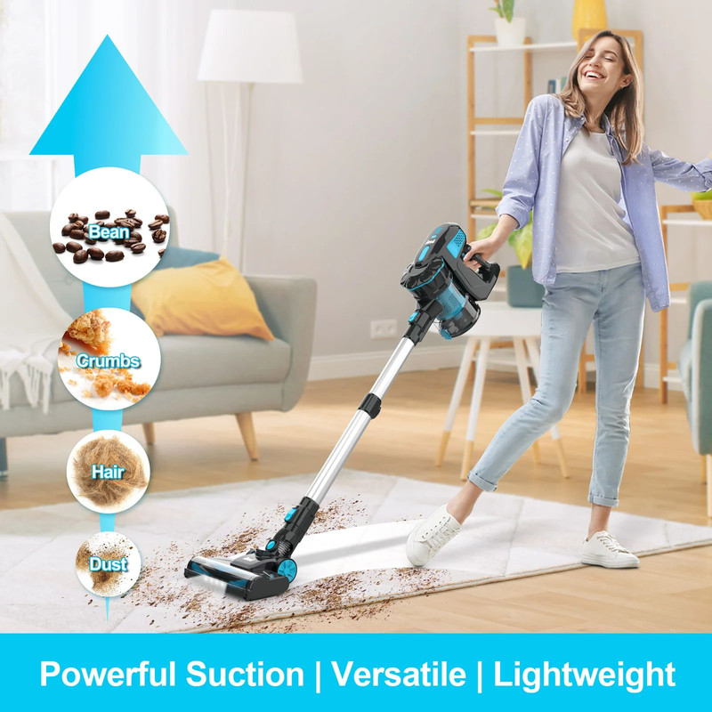 Cordless Stick Vacuum Cleaner Powerful Suction Lightweight For Household Pet Hair Carpet  Floor 3