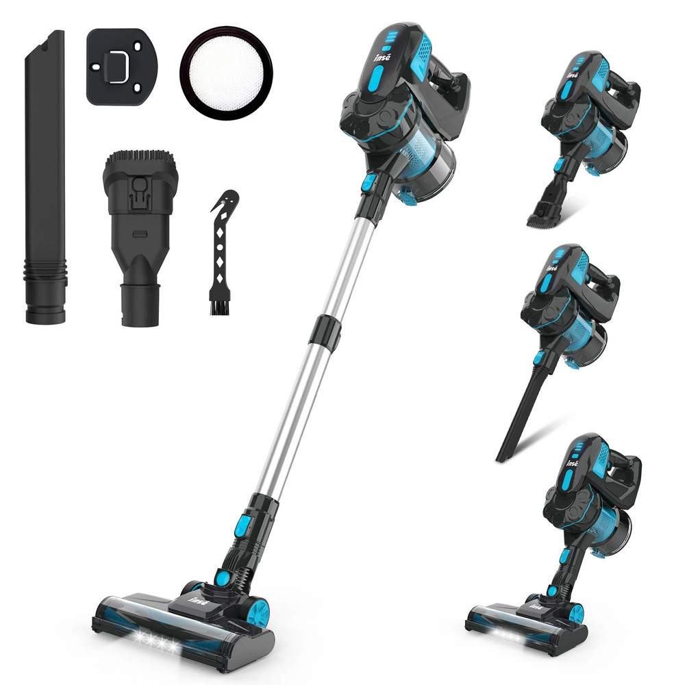 Cordless Stick Vacuum Cleaner Powerful Suction Lightweight For Household Pet Hair Carpet  Floor 6