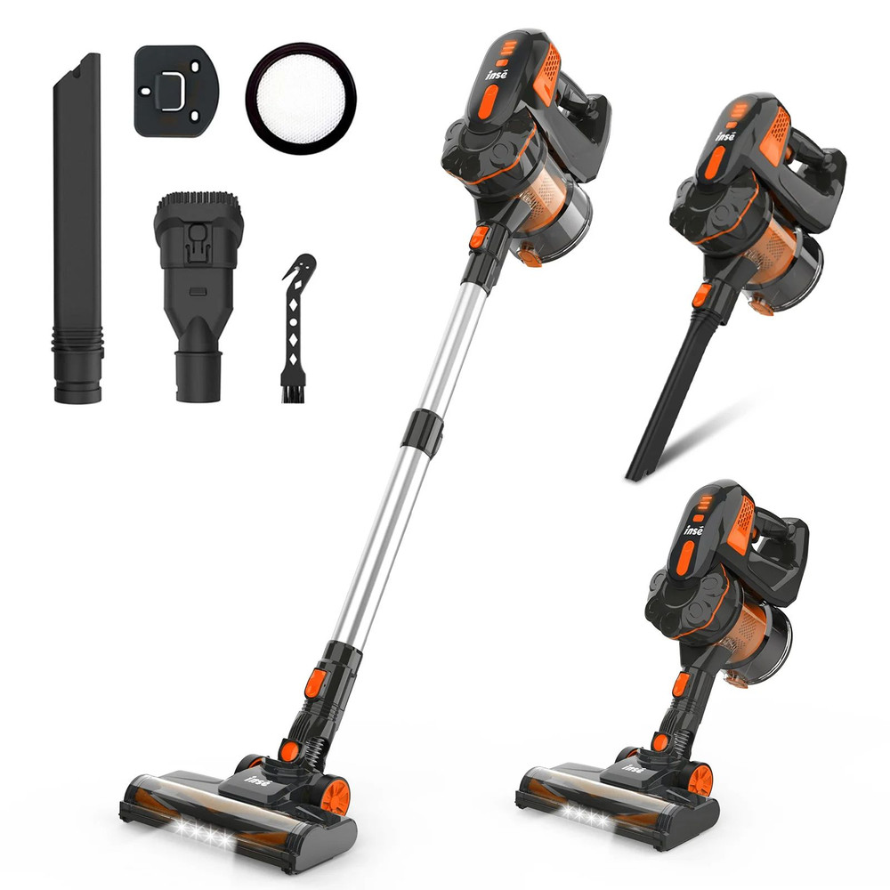 Cordless Stick Vacuum Cleaner Powerful Suction Lightweight For Household Pet Hair Carpet  Floor 7