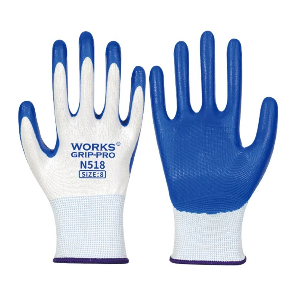 NonSlip Nitrile Work Gloves WearResistant Breathable Safety Gloves For Industrial  Construction Use 5
