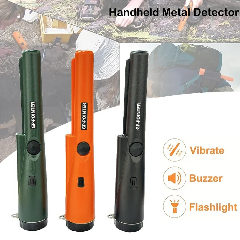 360° Waterproof Metal Detector Pinpointer, Handheld Professional Tool for Gold, Coins, and Relics