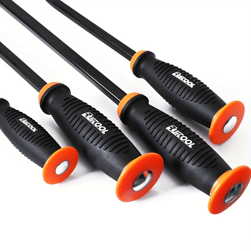 Industrial Grade Thicken Pry Bar Angled Tip Crowbar With Protective Hammer Strike Cap Handle 3