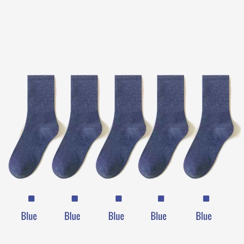 Breathable Cotton Long Socks For Men Business Dress Socks Soft  Colorful For Spring Summer 7