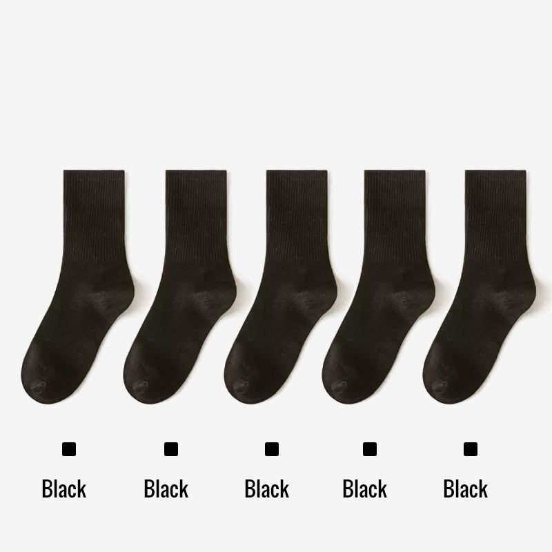 Breathable Cotton Long Socks For Men Business Dress Socks Soft  Colorful For Spring Summer 5