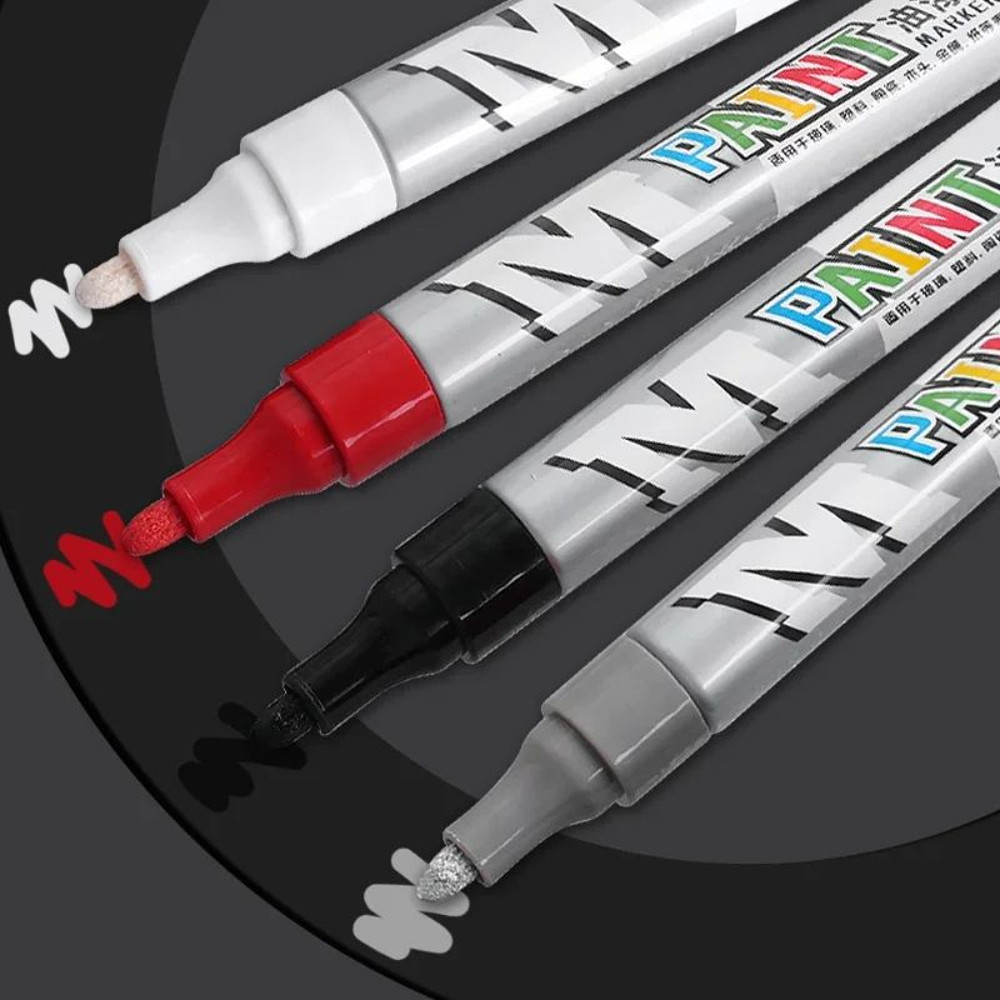 Car High Gloss Paint Pen Scratch Repair Marker For Tires Auto Filler Remover Pen For Cars Tyre Lett 1