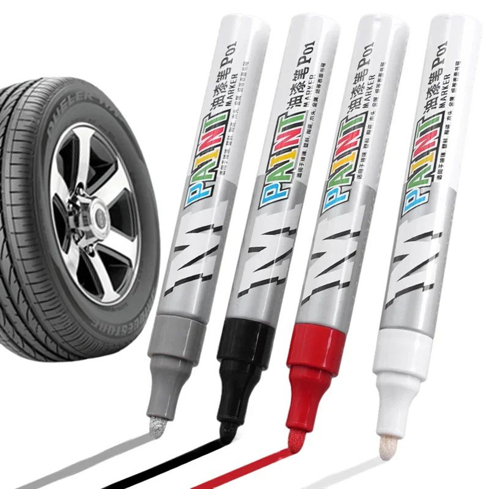 Car High Gloss Paint Pen Scratch Repair Marker For Tires Auto Filler Remover Pen For Cars Tyre Lett 2
