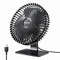 90 Adjustable USB Desk Fan Ultra Quiet 4Speed Portable Cooling Fan For Office  Home 6