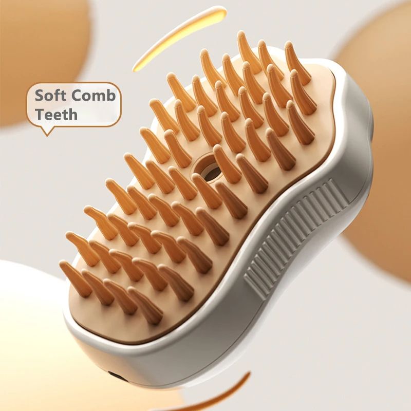 Electric Pet Grooming Brush Cat Steam Hair Comb Dog Massage Tool With Spray Function For Bath Shedd 3