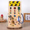 Musical Note Busy Board Montessori Busy Board Sensory Toys Wooden With LED Light Switch Travel Acti 4