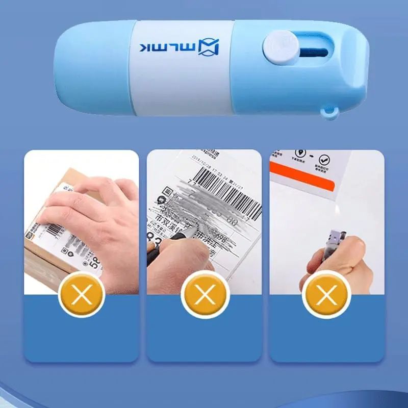 Thermal Paper Correction Fluid Portable Durable Identity Protection Eraser For Office  Home Privacy 4