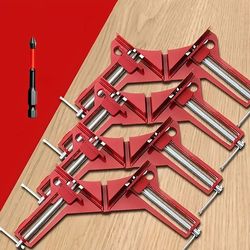 premium right angle clamp 90 degrees corner clamp, picture frame holder & glass holder for diy woodworking hand tools